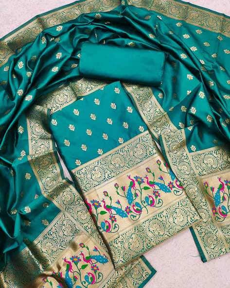 Buy Teal Dress Material for Women by GRIVA DESIGNER Online | Ajio.com Buy Teal Dress Material for Women by GRIVA DESIGNER Online | Ajio.com