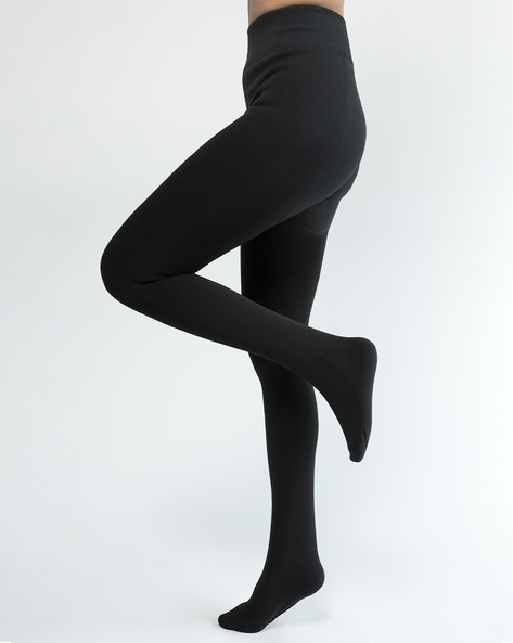 Women High-Rise Sheer Stockings with Elasticated Waistband
