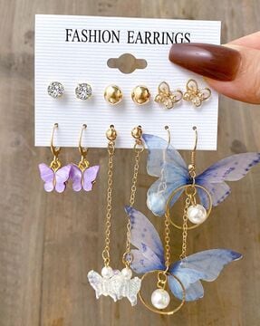 Butterfly earrings deals near me