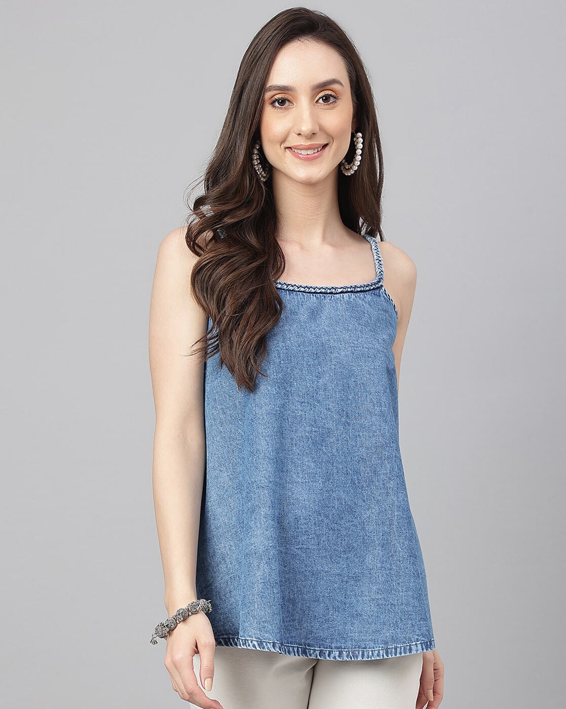 Ladies Tie Dye Sleeveless Denim Shirt, Size: S-XL at Rs 498/piece in New  Delhi