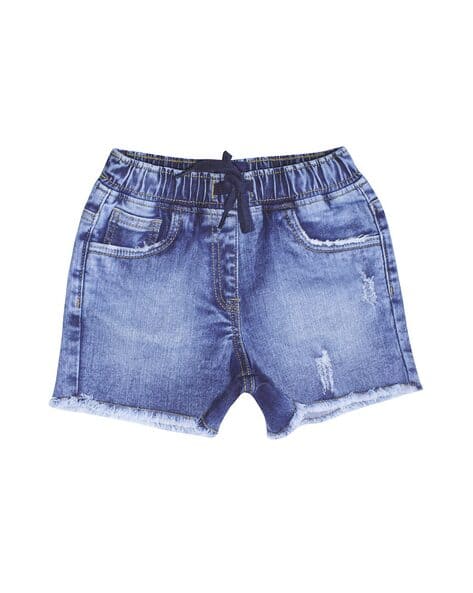 Buy Indigo Shorts 3/4ths for Girls by Kiddopanti Online