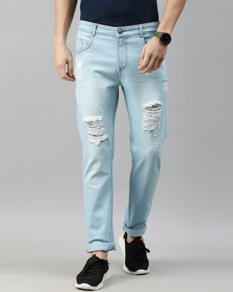 Nany Jeans Denim Ripped Jeans For Men, Ripped Skinny Jeans For Men With New  Fashion Design - Walmart.com
