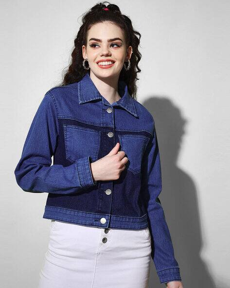The Dry State Button-Front Denim Jacket with Patch Pockets