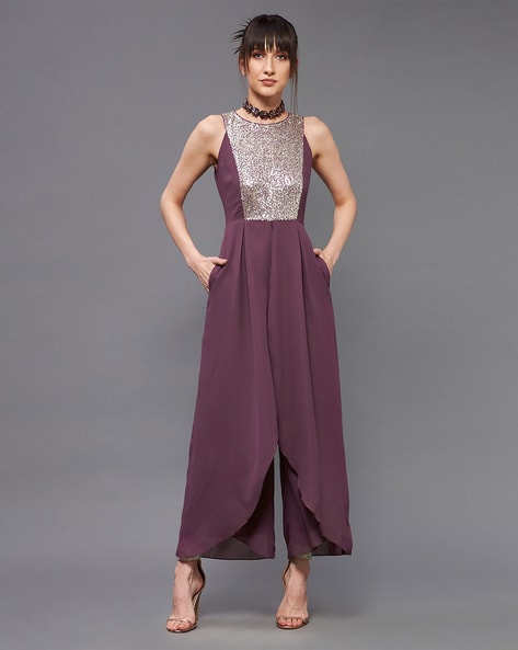 Purple Bridesmaid Jumpsuits