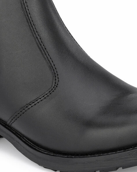 Chelsea Boots with Genuine Leather Upper