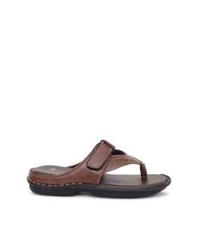 thong-strap velcro fastening flip-flops