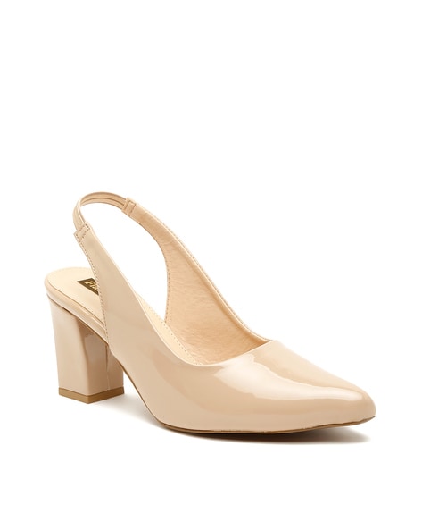 Buy Beige Heeled Shoes for Women by Flat n Heels Online