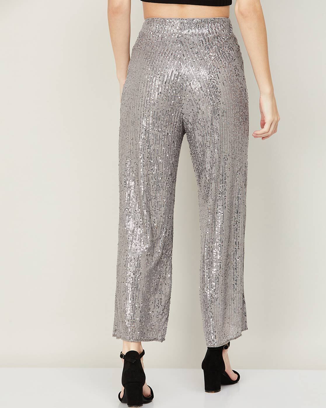 Ksut Regular Fit Women Silver Trousers - Buy Ksut Regular Fit Women Silver  Trousers Online at Best Prices in India | Flipkart.com