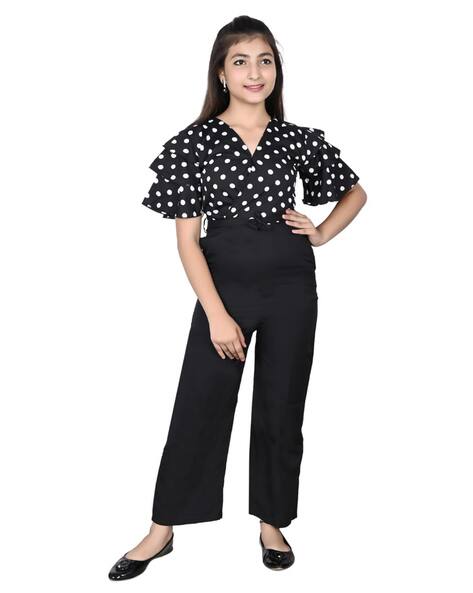 Buy Black Dungarees &Playsuits for Girls by FELLAMO Online