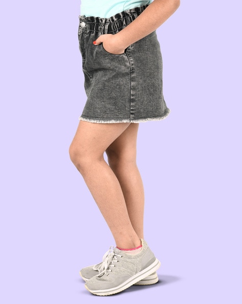 Girls' Denim Skirts | Girls' Black Denim Skirts | New Look-sgquangbinhtourist.com.vn