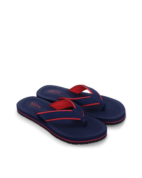 Buy Navy Flip Flop Slippers for Women by Doctor Extra Soft