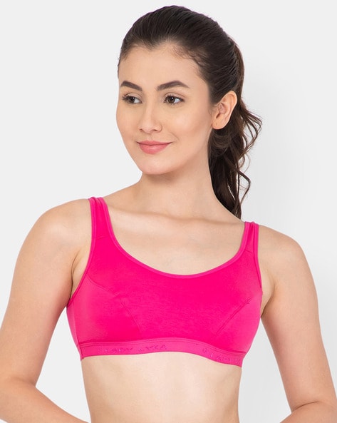 Buy Lady Lyka Seamless Sports Bra - Hot Pink at Rs.419 online