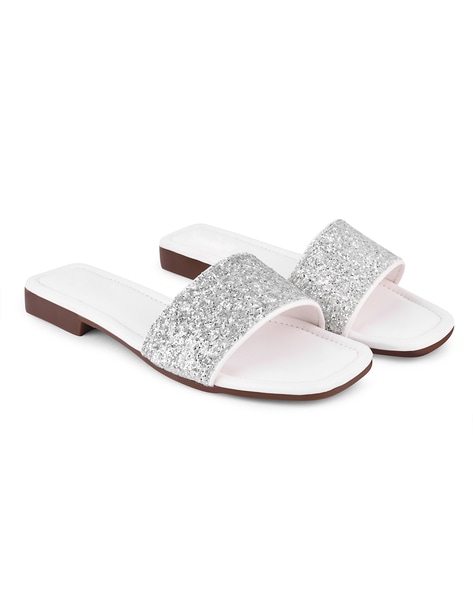 Chalk lliana Strappy Slide Sandals - CHARLES & KEITH IN