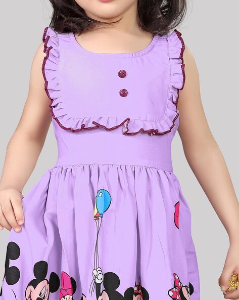 Buy Pink Dresses & Frocks for Girls by Disney by Wear Your Mind Online |  Ajio.com