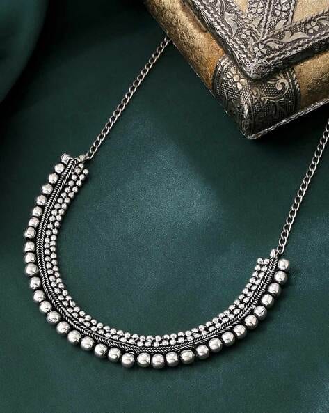 Festival Priyaasi Boho Oxidised Silver Plated Necklace, 53, Size: One Size  at Rs 150/piece in Gurgaon