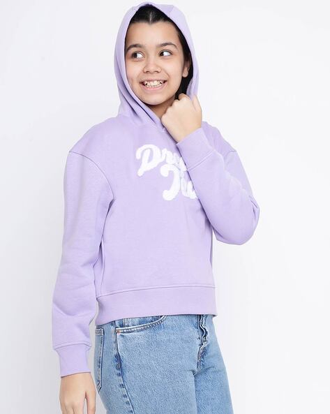 Buy Purple Sweatshirts & Hoodie for Girls by LI'L TOMATOES Online