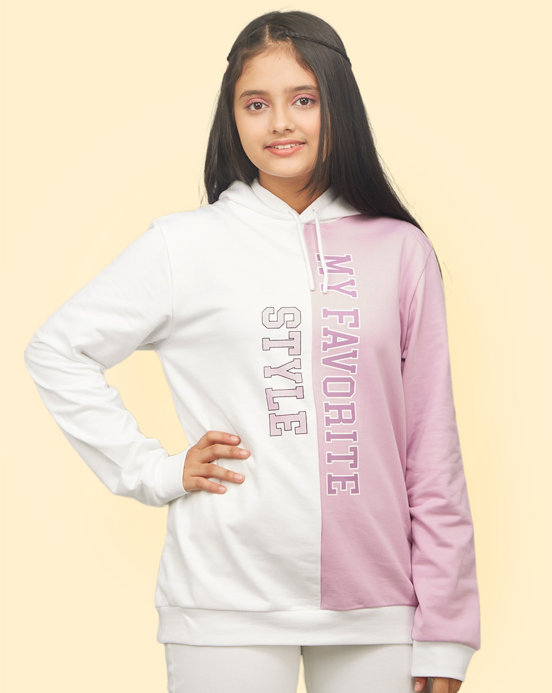 Buy White Sweatshirts & Hoodie for Girls by ZALIO Online