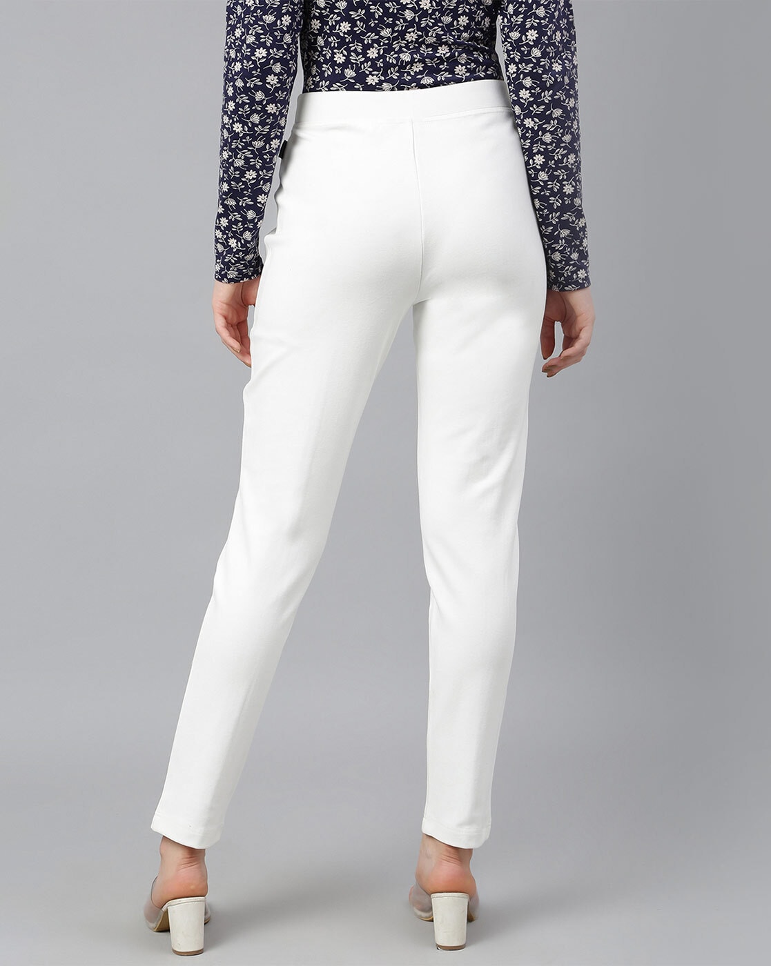 Keeny Slim Fit Women White Trousers  Buy Keeny Slim Fit Women White  Trousers Online at Best Prices in India  Flipkartcom