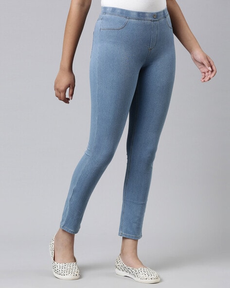 Buy Blue Jeans & Jeggings for Women by GO COLORS Online