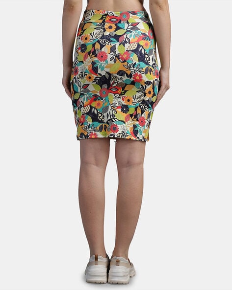 Floral pencil skirt outlet vs mini skirt