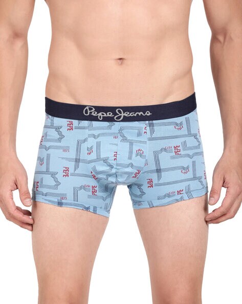 Buy Grey & Blue Trunks for Men by PEPE JEANS Online