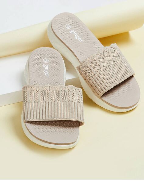 Buy Beige Flip Flop & Slippers for Women by Ginger by lifestyle Online