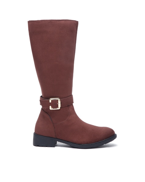 Bruno Manetti Mid-Calf Length Slip-On Boots