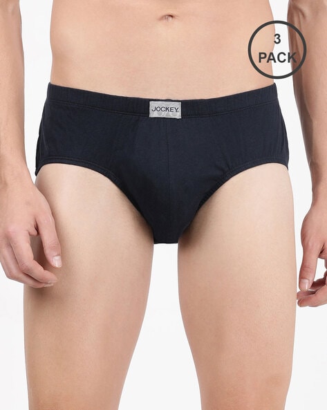 Jockey Mens Elance Poco Brief 2 Pack Underwear Briefs 100% cotton 