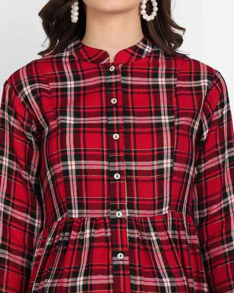 Women's Flannel Shirt Dress, Women's Dresses & Jumpsuits