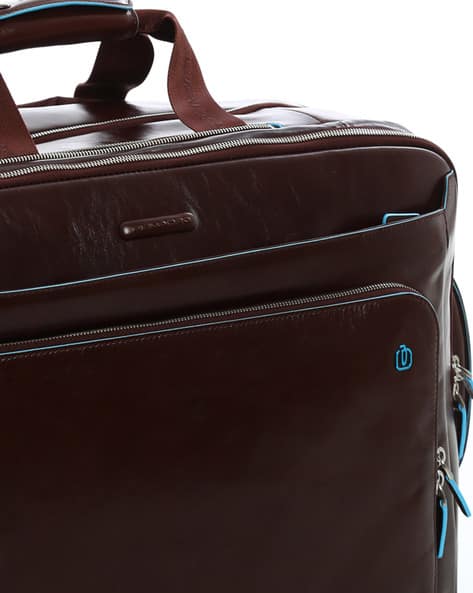 Buy Piquadro BV2960B2/MO Square Cabin Leather Trolley Bag Brown - Main Image