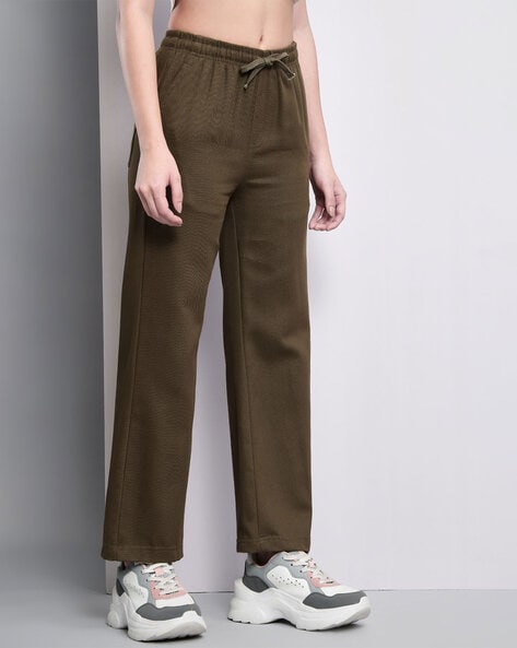 Buy PEPPERMINT Peach Solid Polyester Regular Fit Girls Trouser with Belt |  Shoppers Stop