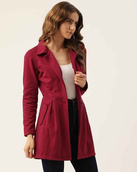 Maroon 2024 coat womens