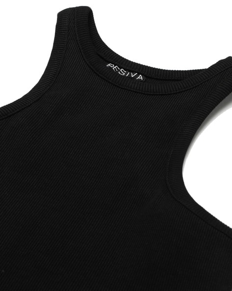 Buy Black Tops & Tshirts for Women by Besiva Online