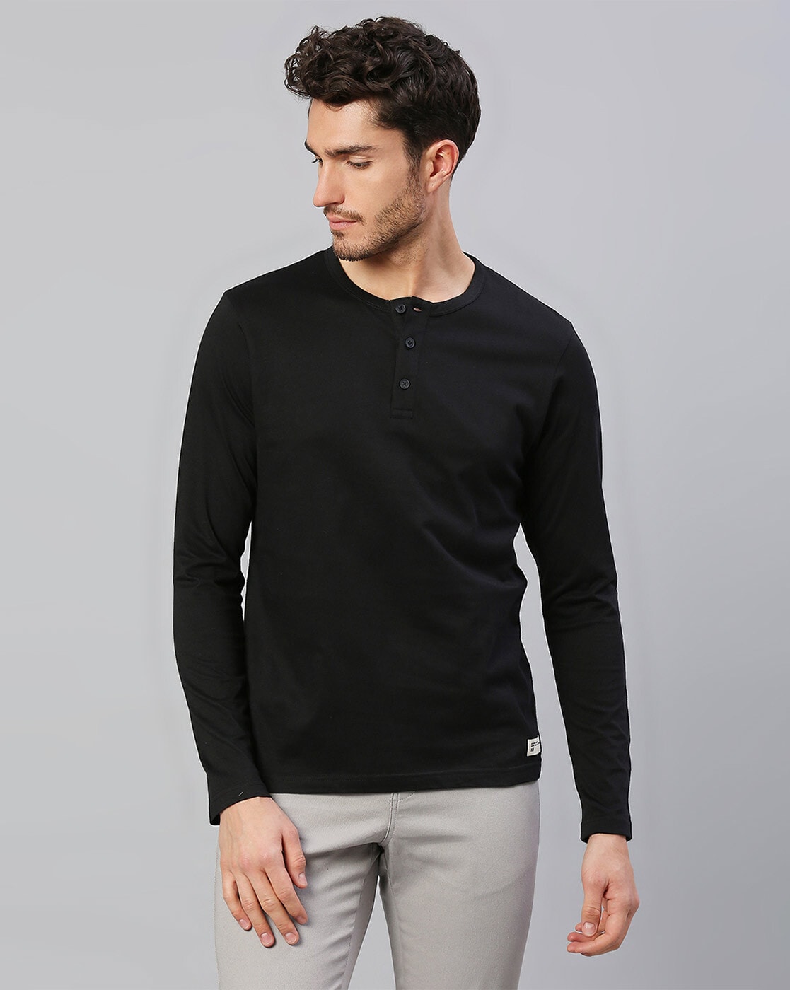 Long Sleeve T Shirt Men 2024 T Shirt Outdoor Pattern for Men Henley Shirts  for Men Mens Black Shirts Men Accessories