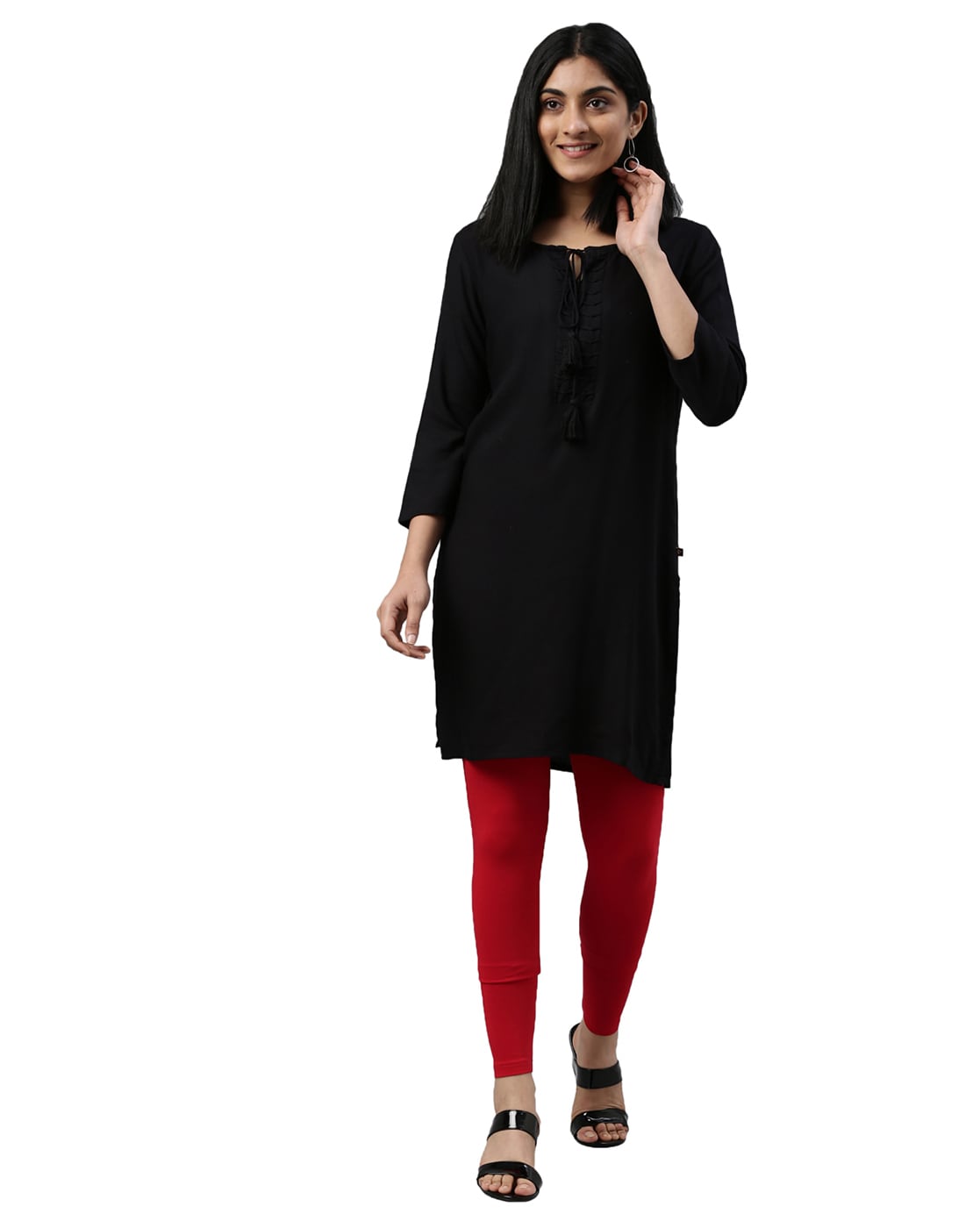 25 Black Kurtis Design with Plazzo, Leggings - YouTube