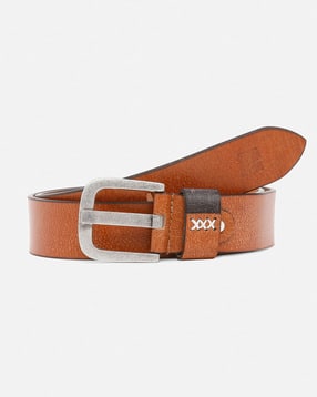 spykar Leather Belt with Buckle Closure-picture-24