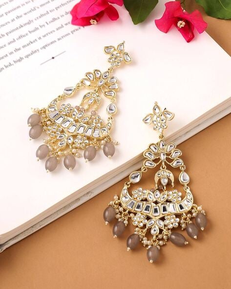 Buy Pure Gold Plated Guaranteed Plain Chandbali Earring for Women