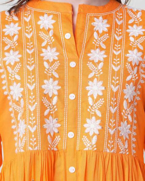 SELFME Deepika Jain Girl's Women's Cotton Matka Orange Kurti| Women  Designer Kurti| Girls Cotton Matka Orange Kurti| Girl's Cotton Matka Orange  Kurti| Cotton Matka Orange Kurti (S) : Amazon.in: Fashion