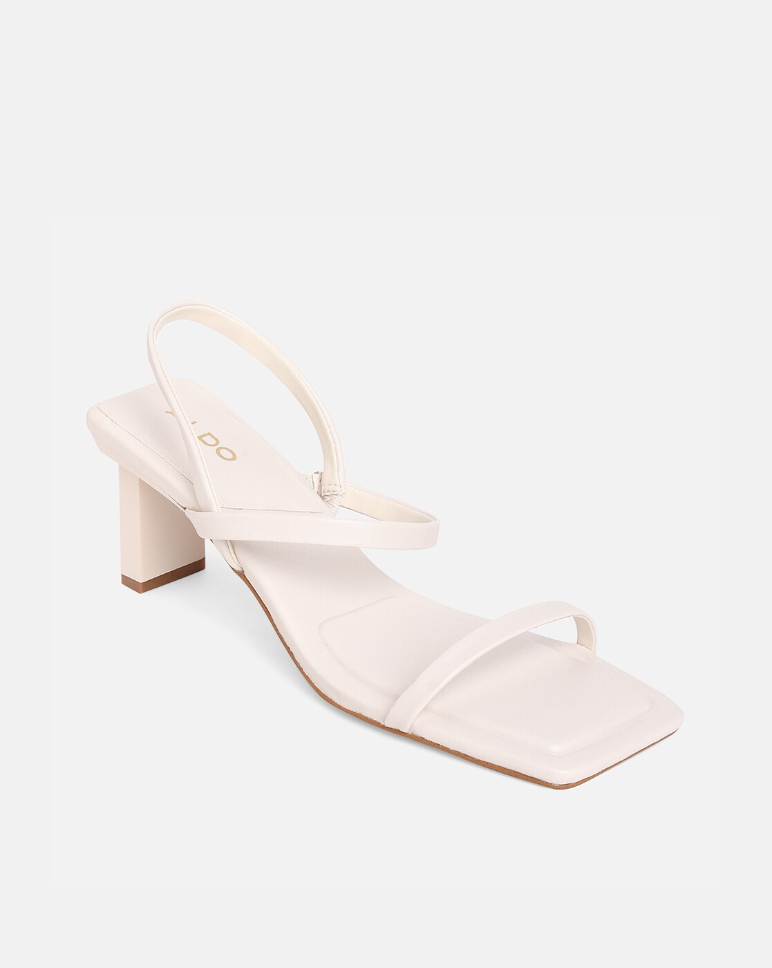 ASOS DESIGN Nocturnal platform high heeled sandals in off white | ASOS