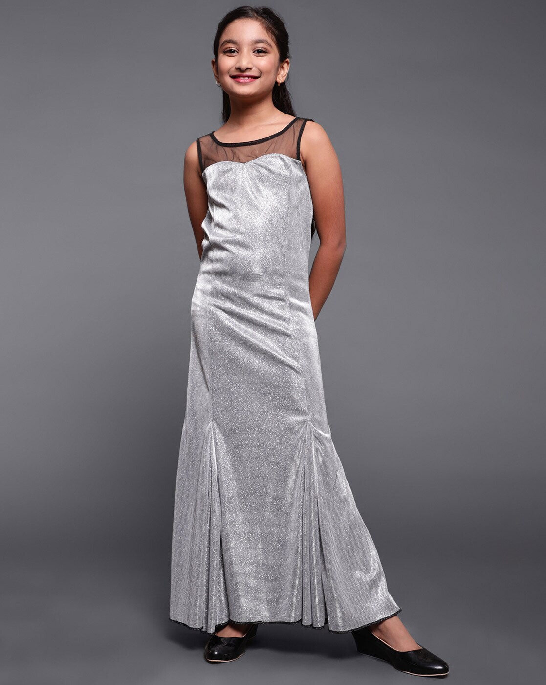 Silver gown for outlet kids