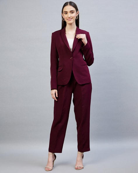 Women Pants Suit Sets Blue Khaki Half Sleeve Blazer And Trousers 2 Pieces  Elegant Spring Summer Office Ladies Work Wear Outfit - AliExpress