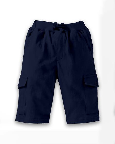 Buy Navy Blue Shorts 3/4ths for Boys by Kiddopanti Online