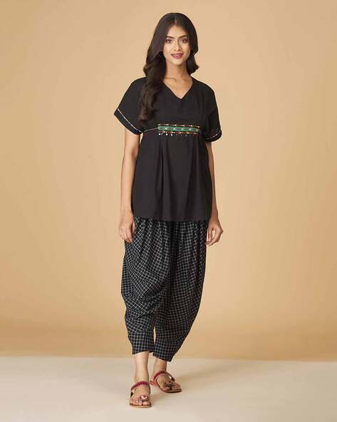 Fabindia cheap black kurta