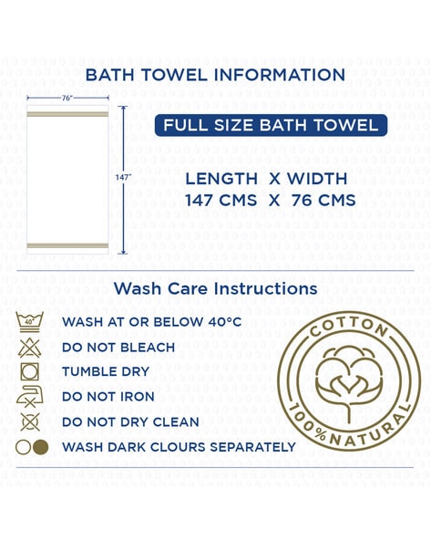 Bath towel size discount chart