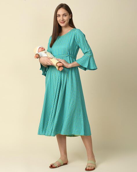Half Sleeve Cotton Feeding Dress, Pattern : Printed, Size : Free Size at Rs  499 / Piece in Mumbai