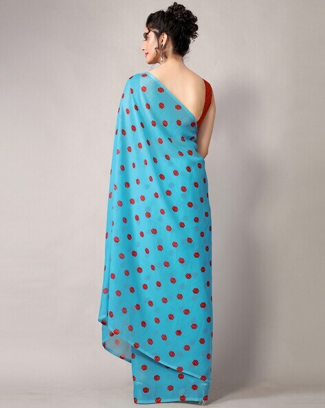 Retro polka clearance dot saree