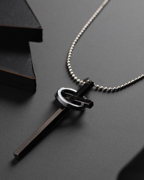 Men´s necklace double ring chain