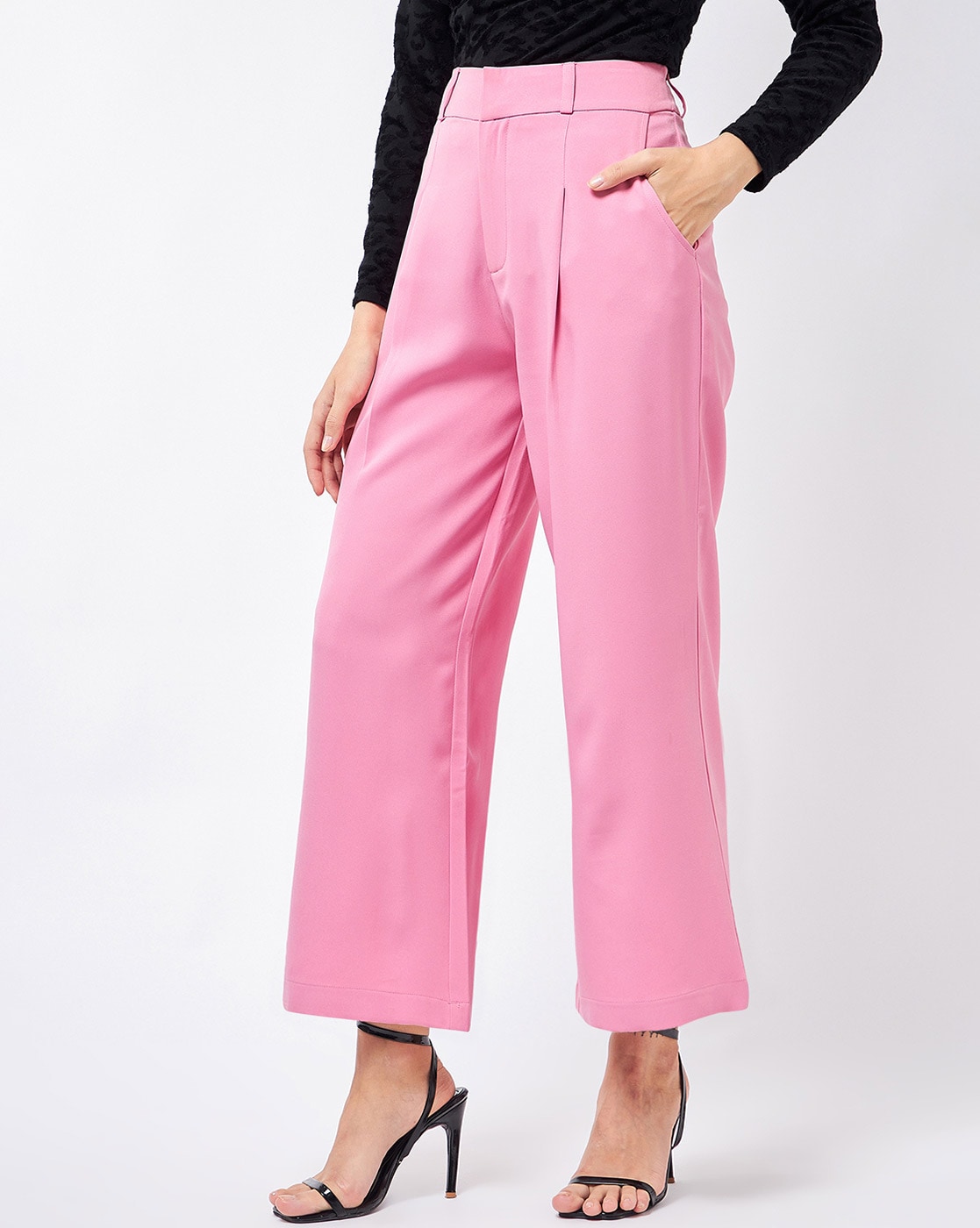 Stylefabs Regular Fit Women Pink Trousers - Buy Stylefabs Regular Fit Women Pink  Trousers Online at Best Prices in India | Flipkart.com