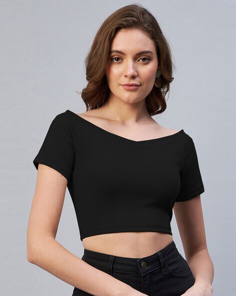 Buy Black Tops for Women by Rare Online