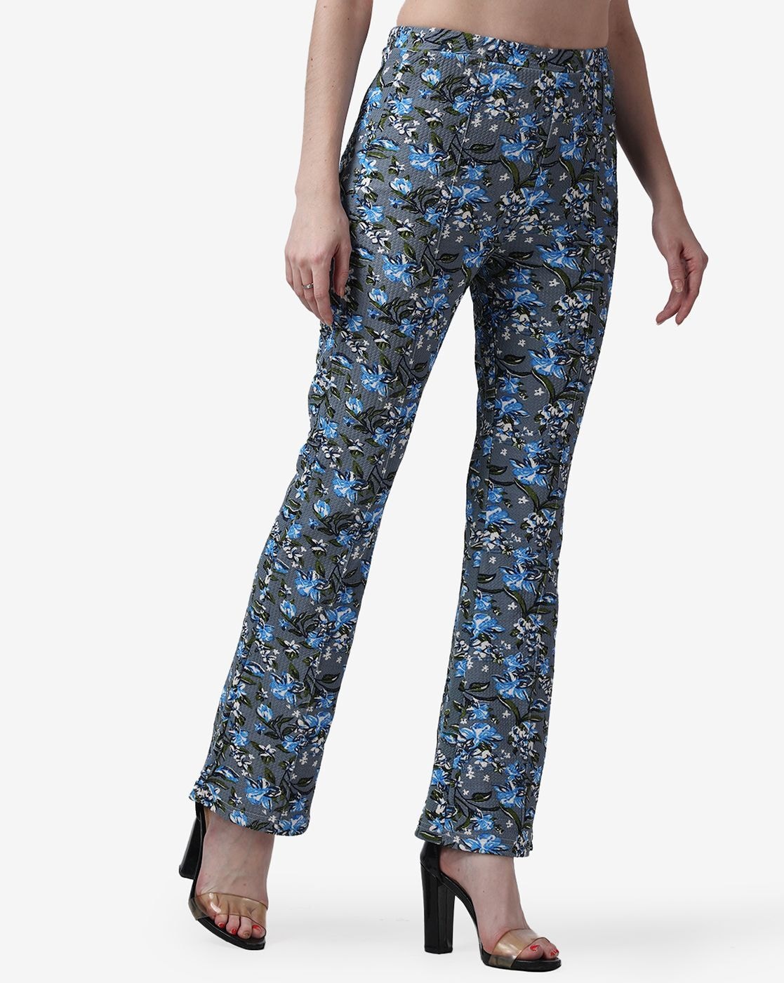 Bootcut Trousers with Flat Front